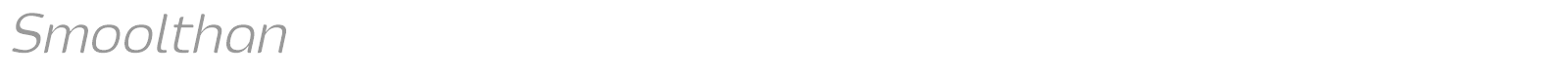 Smoolthan font preview